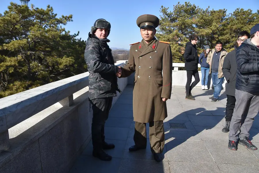 With the North Korean Army Captain