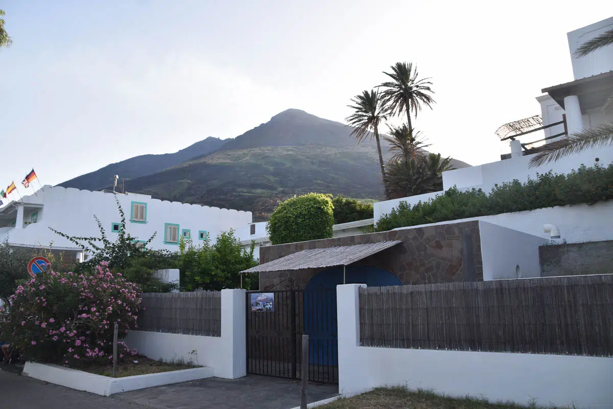 Volcano overlooking apartment