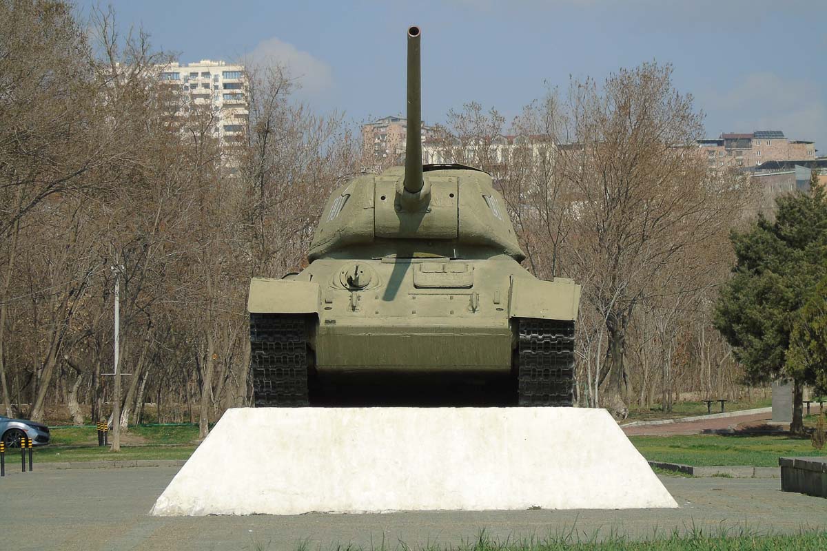 A Soviet Tank in Victory Park